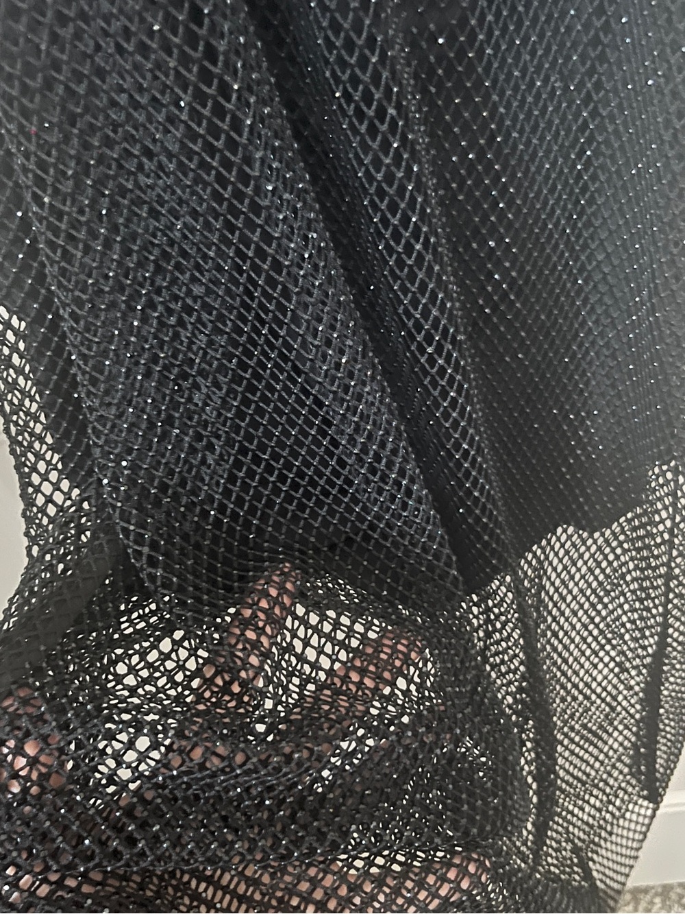 Anthropologie NwT Caballero Black Mesh Slip Dress with built in layer - Picture 9 of 11